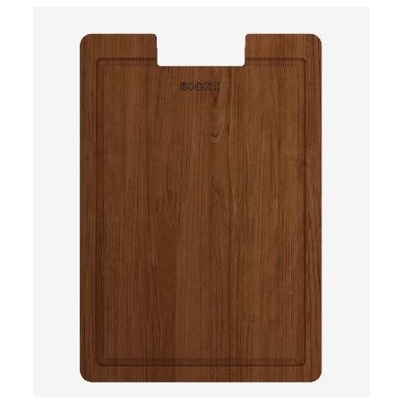 Bocchi 17 1/8" x 11 7/8" x 7/8" Wooden Cutting Board for Fireclay Workstation Kitchen Sinks Sapele Mahogany